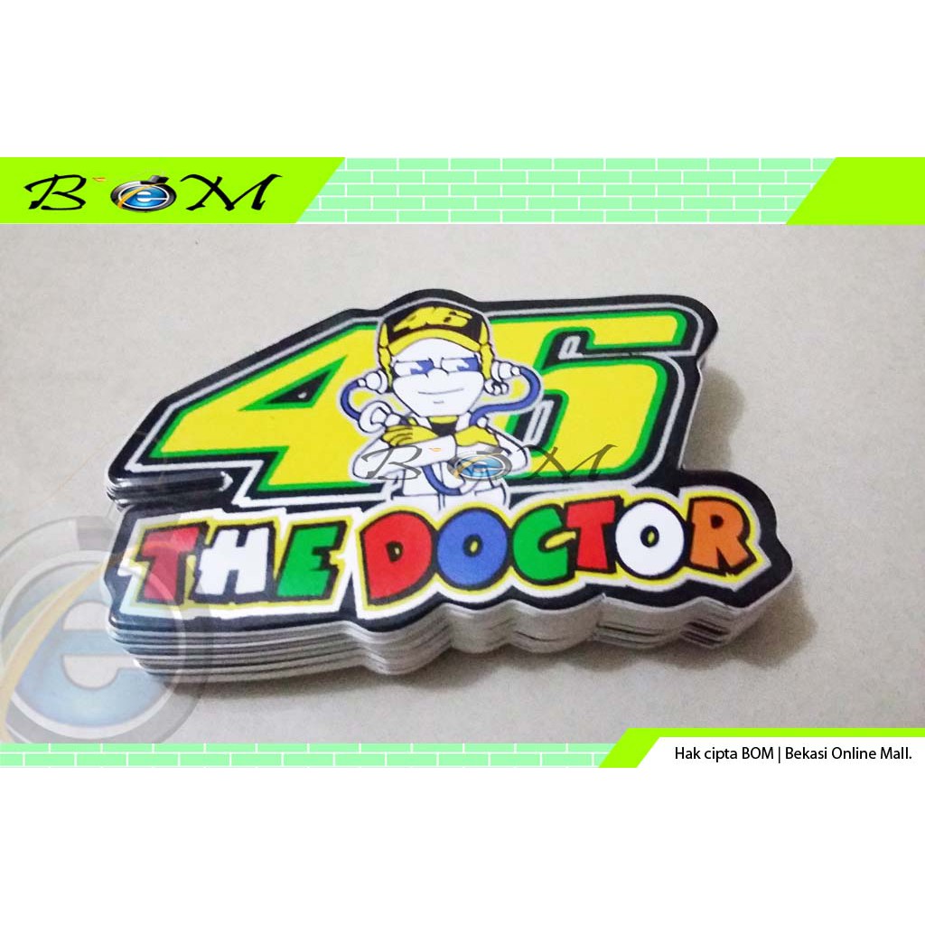 Stiker Sticker Gambar Motor Mobil Lucu Anak Rossi The Doctor 46 5