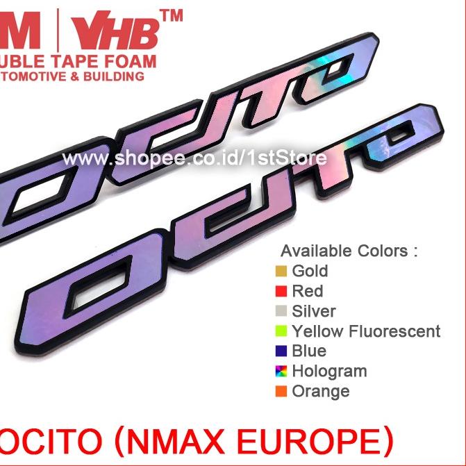 ♖ EMBLEM OCITO 3D LOGO YAMAHA NMAX EROPA STICKER N MAX MBK EUROPE VIETNAM BADGE NEW OLD 150 155 2021