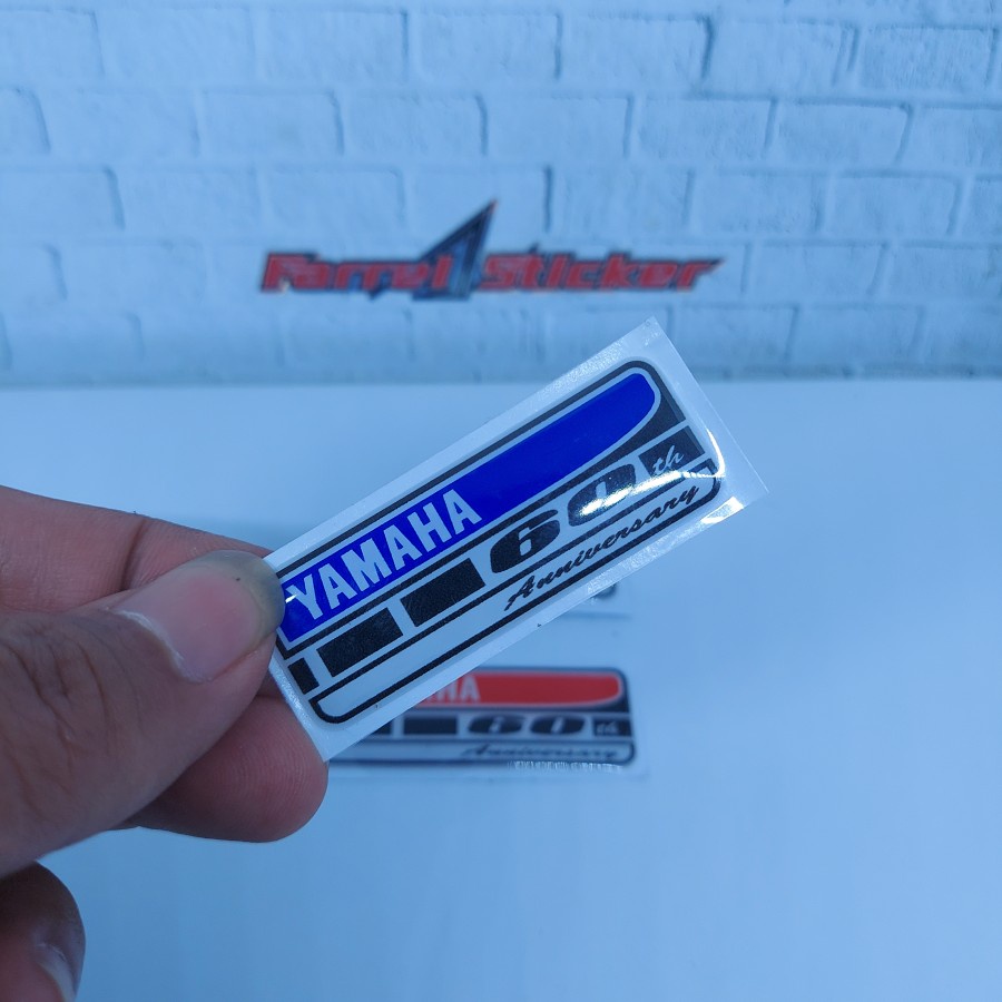 stiker YAMAHA 60 anniversary sticker aerox nmax R15 Timbul