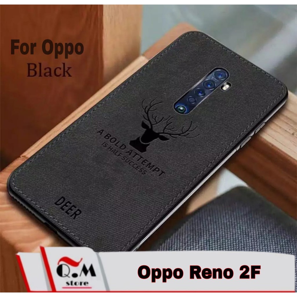 Case Oppo Reno 2F Softcase Deer High Quality Premium Casing Deer Bermotif Rusa Jens