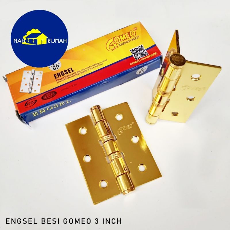 ENGSEL PLAT TEBAL Pintu Jendela - GOMEO 3&quot; X 2.5&quot; 3inch 3in