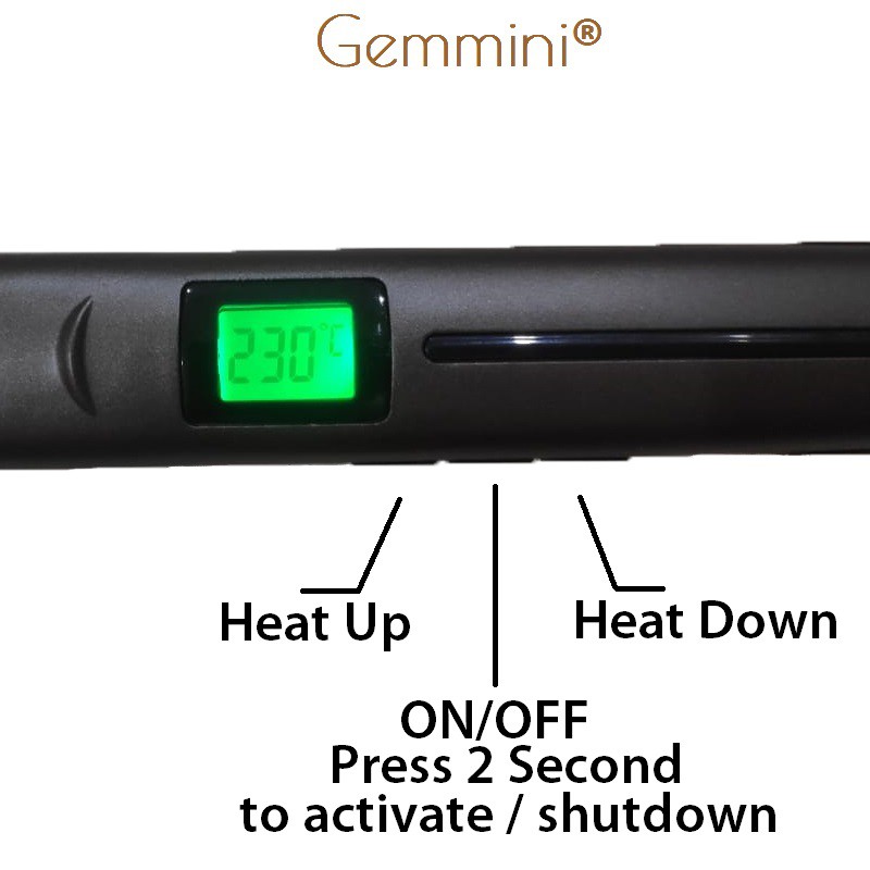 Catok 2in1 High End Gemmini GM26 Digital Catokan Pelurus Pengeriting Rambut Kualitas elite 2 in 1