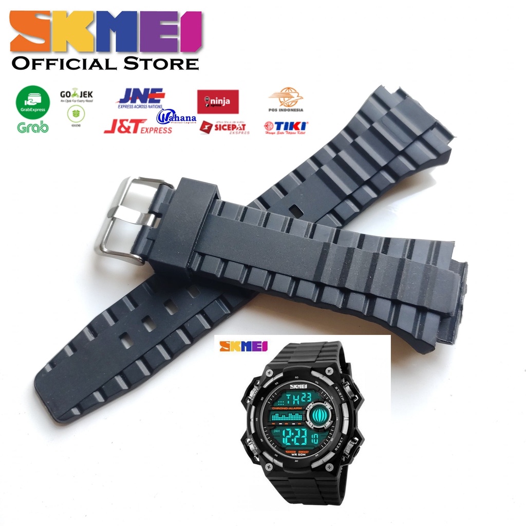 Strap tali jam tangan Skmei DG 1115 SKMEI 1115 Hitam tali skmei