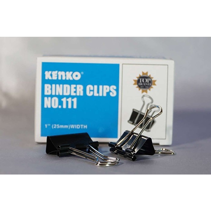 

SJS KENKO Binder clips 111/ Jepitan/ Klip/ Penjepit Kertas/ Aksesoris