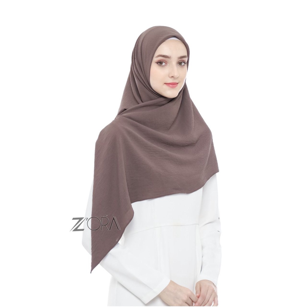 ZORA - Hanna Segiempat 120x120  Crinkle Airflow  - Hijab Wanita