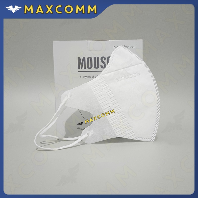 Masker Mouson Duckbill Garis Embos Isi 50 Masker Sekali Pakai Embos Mouson