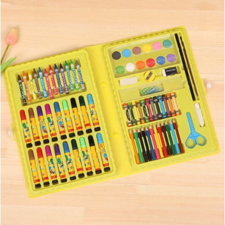 Retaily Crayon Set Isi 86 Pensil Warna Cat Air Alat Lukis Karakter Stationary Color Pencil