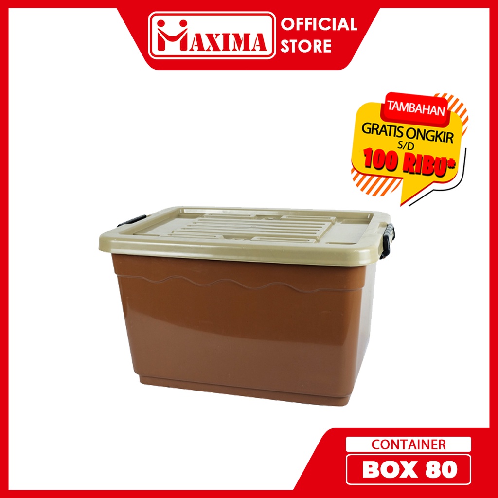 Container Box 80 / Kotak Penyimpanan Besar / Box Nasi Bungkus / Box Jajan Besar / Kontainer 80 Liter