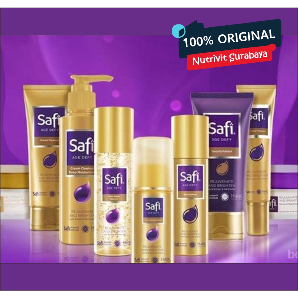 SAFI AGE DEFY Gold Water Essence|Serum| Cleanser| Elixir| Night Cream|Day Emulsion|Refiner |CC Cream