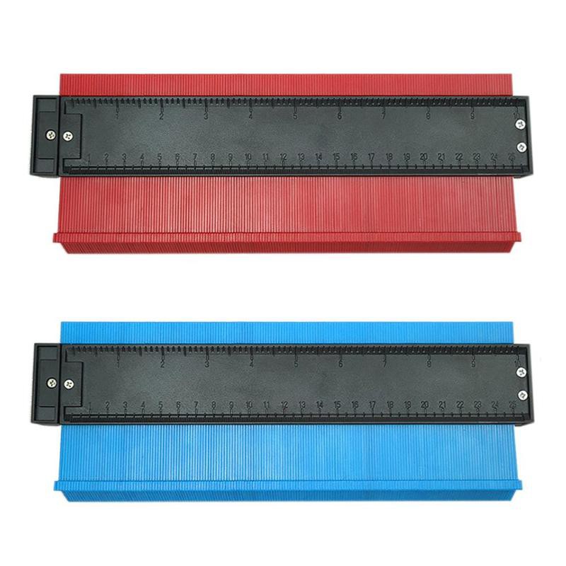 

Grosir 5/6/10inch Plastic Profile Copy Gauge Irregular Shaper Profile Ruler Gauge Duplicator