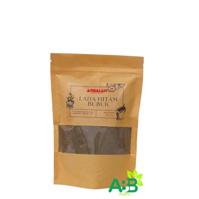 

ANDALAN - Lada Hitam Bubuk Kasar - Black Pepper Powder - pack 200gr