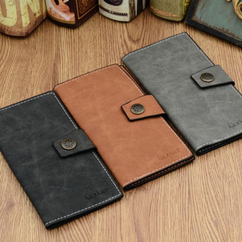 [Hashuo] Dompet Wanita Panjang Tipis simple 12 kartu IMPORT