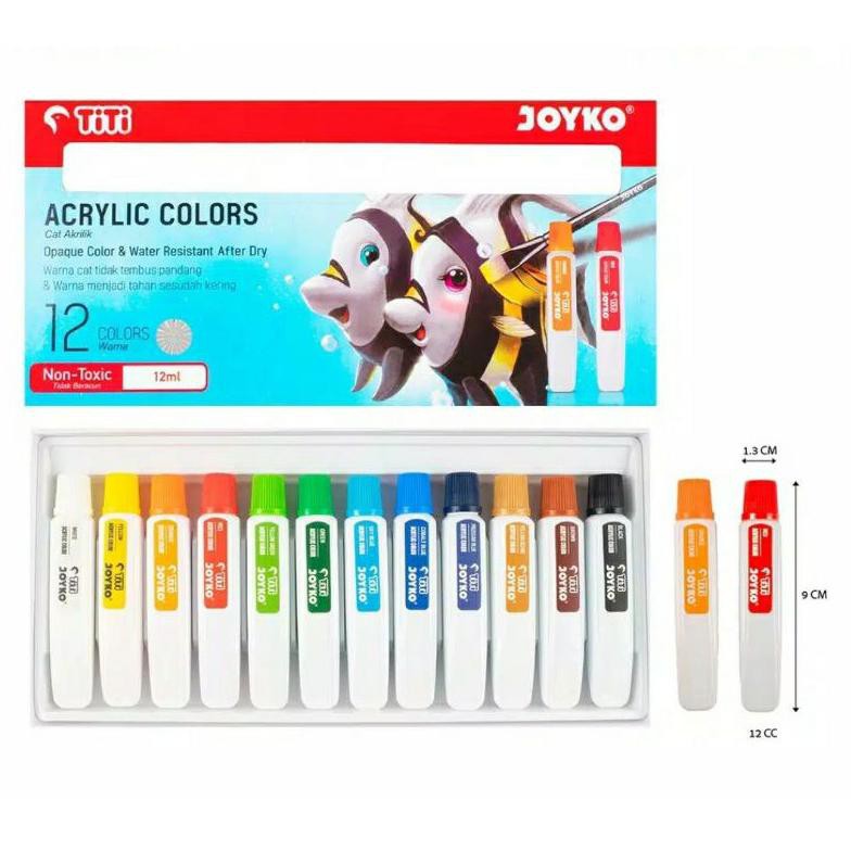 

Yz6Code Cat Acrylic Titi Joyko 12 Warna 12ml(ready)Q1A8
