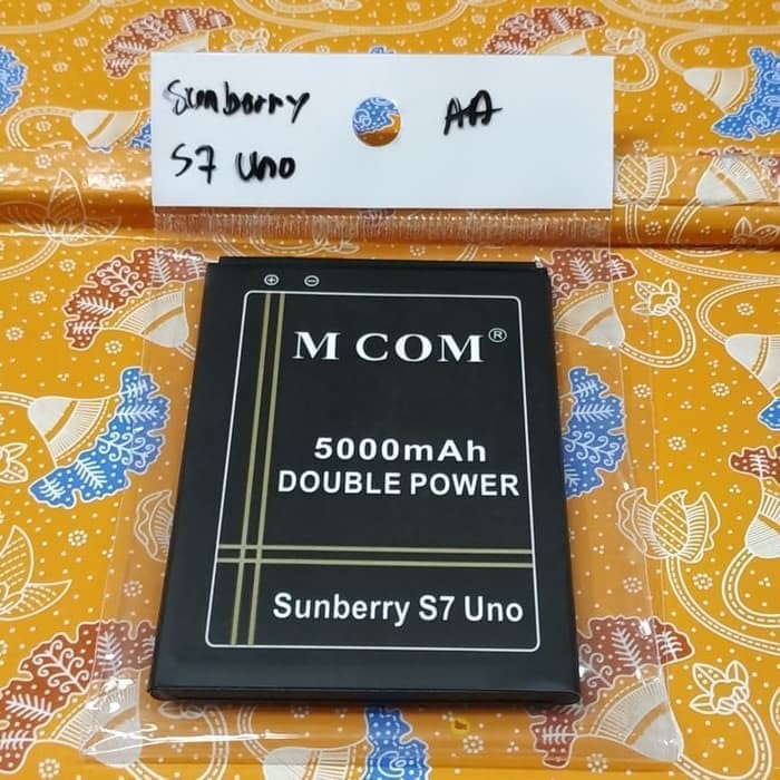 Battery Batre Baterai Double Power Mcom Sunberry S7 Uno