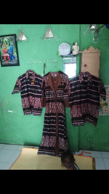 Couple Batik Gamis  Lonceng Model Kerah Jazz Jazzy Model Jaz Gamis Batik Kerah Jaz Gamis Batik Jazzy
