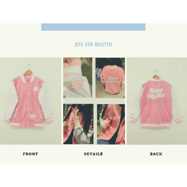 BTS MUSTER PINK JAKET/BTS MUSTER PINK JAKET MURAH