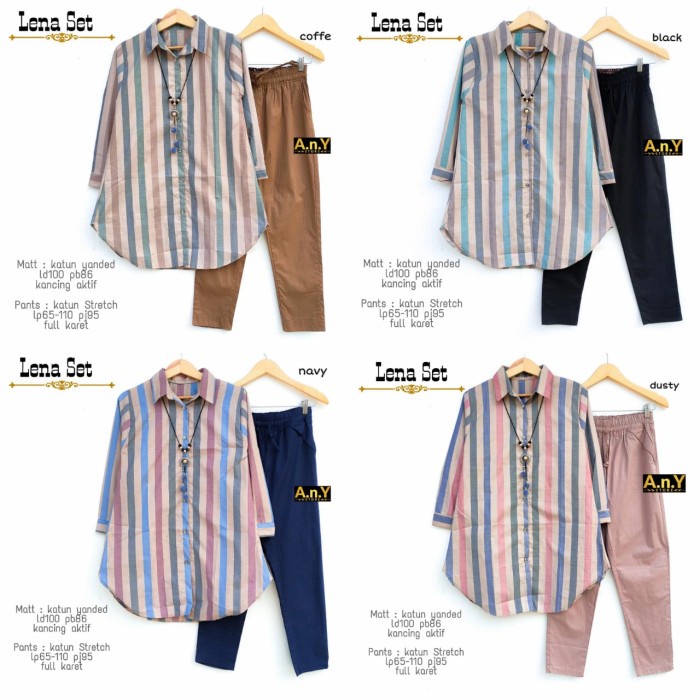 NEW LENA SET SETELAN CELANA KEMEJA +CELANA SETCEL BAJU KERJA KANTOR
