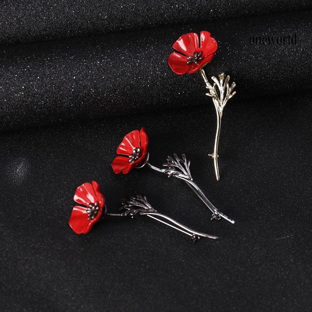 OW@ Flower Shaped Brooch Pin Vintage Women Men Collar Accessory Breastpin Jewelry