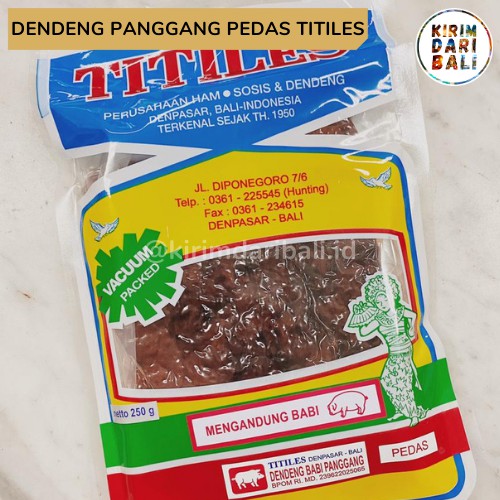 

Dendeng Babi Panggang Pedas Titiles 250gr / Oleh Oleh Bali