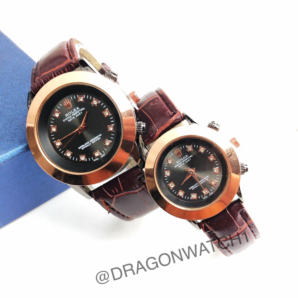 ✅COD-Jam tangan kulit couple jam wanita pria kombinasi fashion jam   S1161