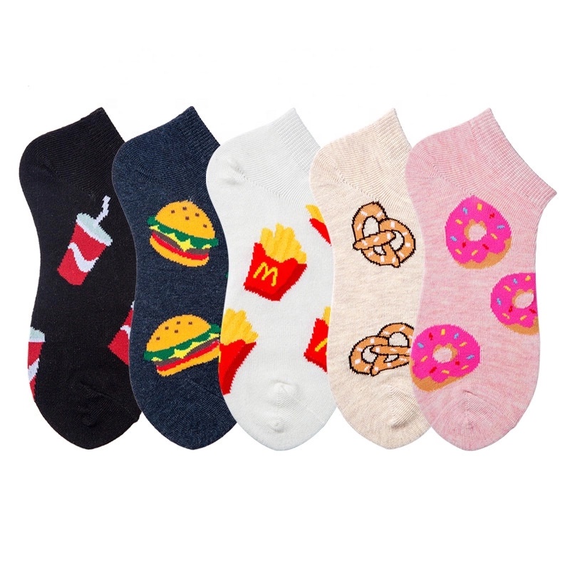 TOKO KL | paket 3 pasang kaos kaki pendek matakaki motif ankle socks wanita dewesa