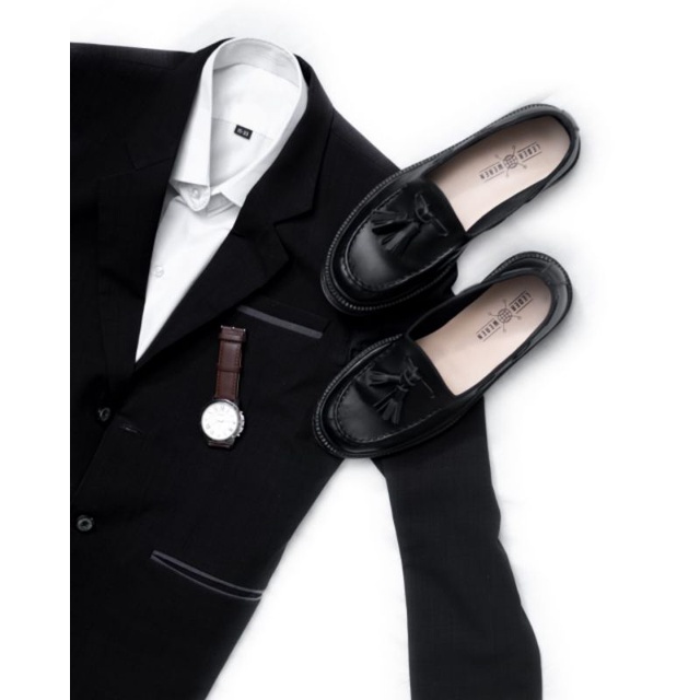 Lederweren - Leder Loafer 1 Black - Sepatu Formal Pria Kulit Premium - Sepatu Loafer Pria Image 4