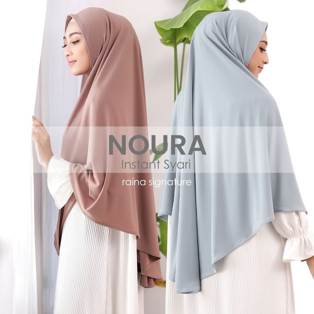 ZB78KQ Raina Signature Bergo Daily Syari Anti Tembem NOURA Syari