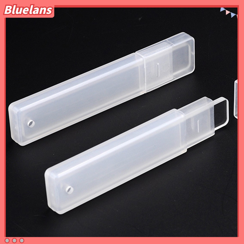 (In Stock) Kacamata Hitam Lensa Warna Warni ♡Alat Kikir Kuku Mini Portable Bentuk Persegi Panjang Bahan Kaca Bening Dengan Kotak Untuk Manicure