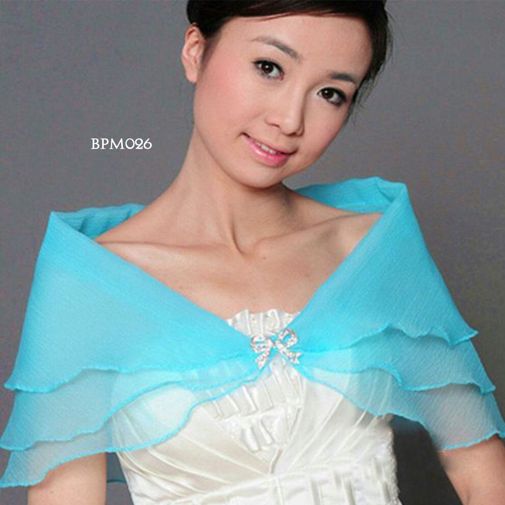 [READY STOCK] BOLERO WEDDING CARDIGAN PESTA BIRU MUDA BPM026
