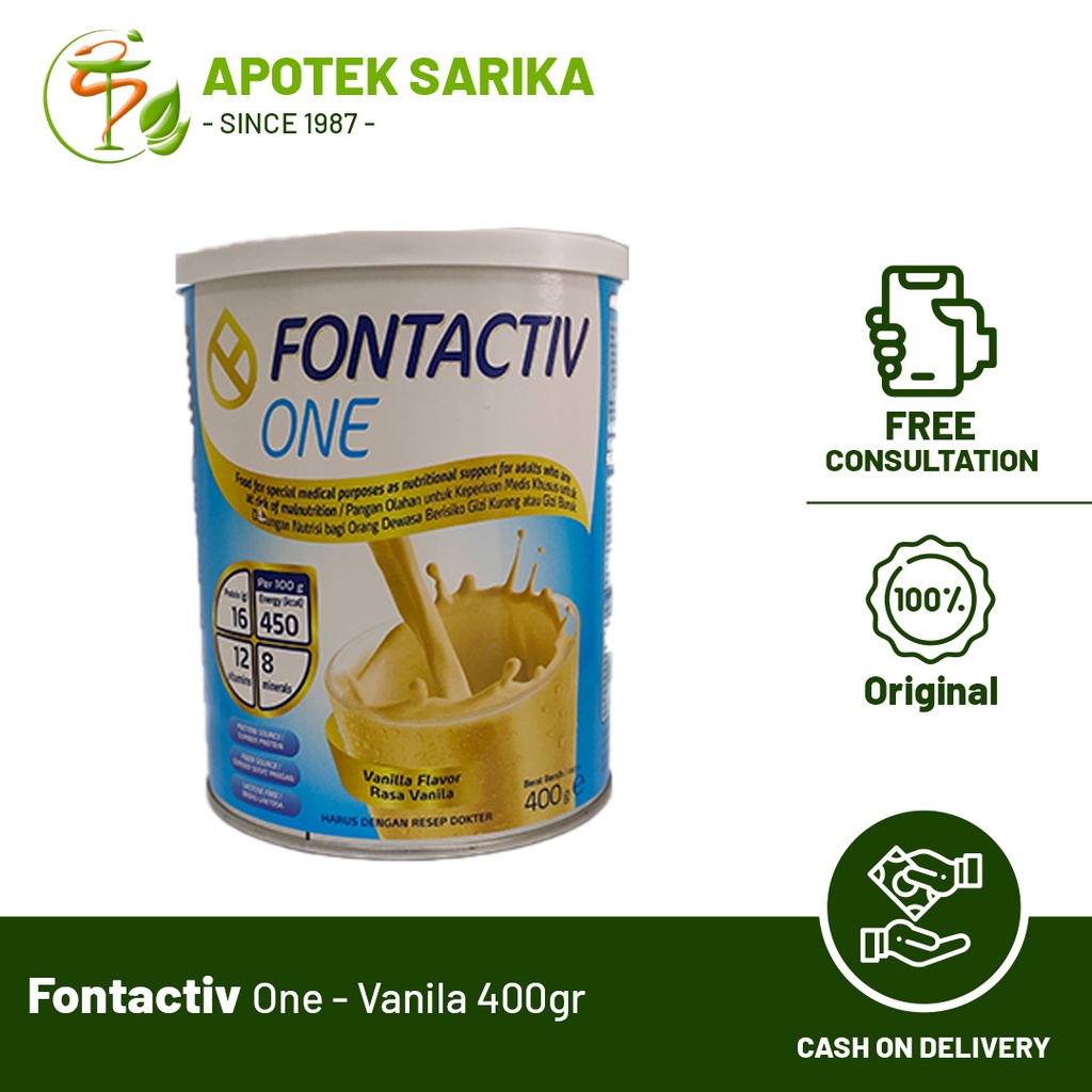 

Fontactiv One 400 GR / Susu Nutrisi Anak dan Dewasa / Susu Penambah Berat Badan dan Masa Otot