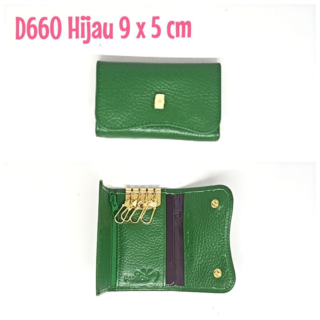 Dompet Papillon Original D660 Hijau Gantungan Kunci