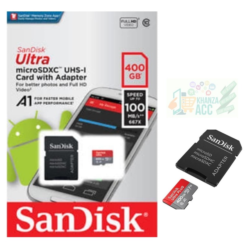 KHANZAACC MICRO SD SANDISK ULTRA 400GB CLASS 10