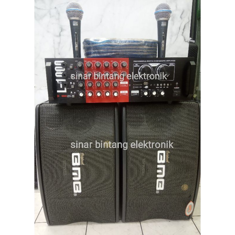 PROMO Paket karaoke BMB 8 inch amplifier i L-1000