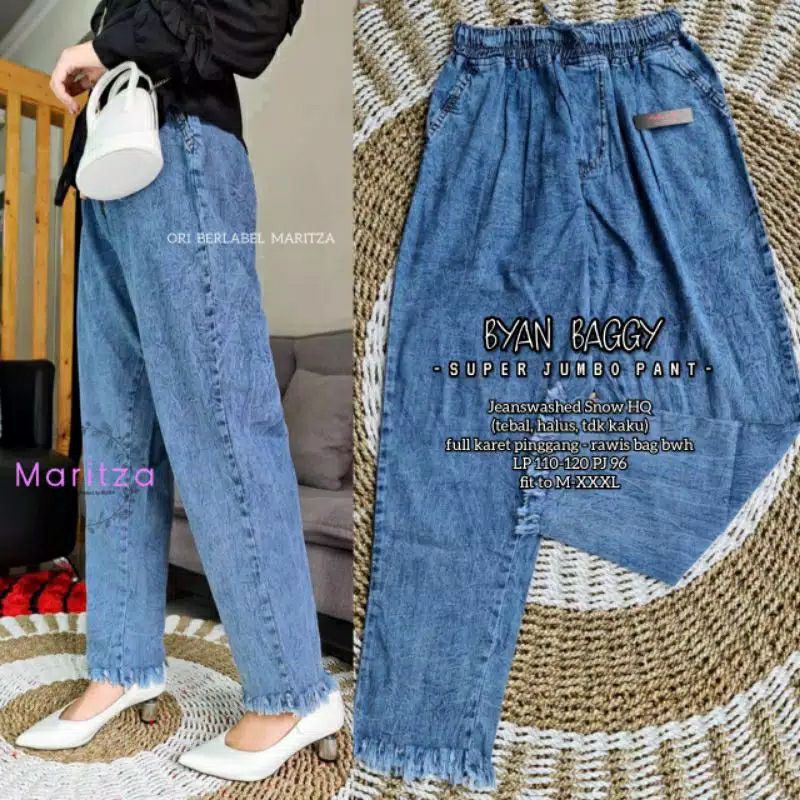 <Ready Stok> BYAN BAGGY Super Jumbo Pants Jeans by Maritza