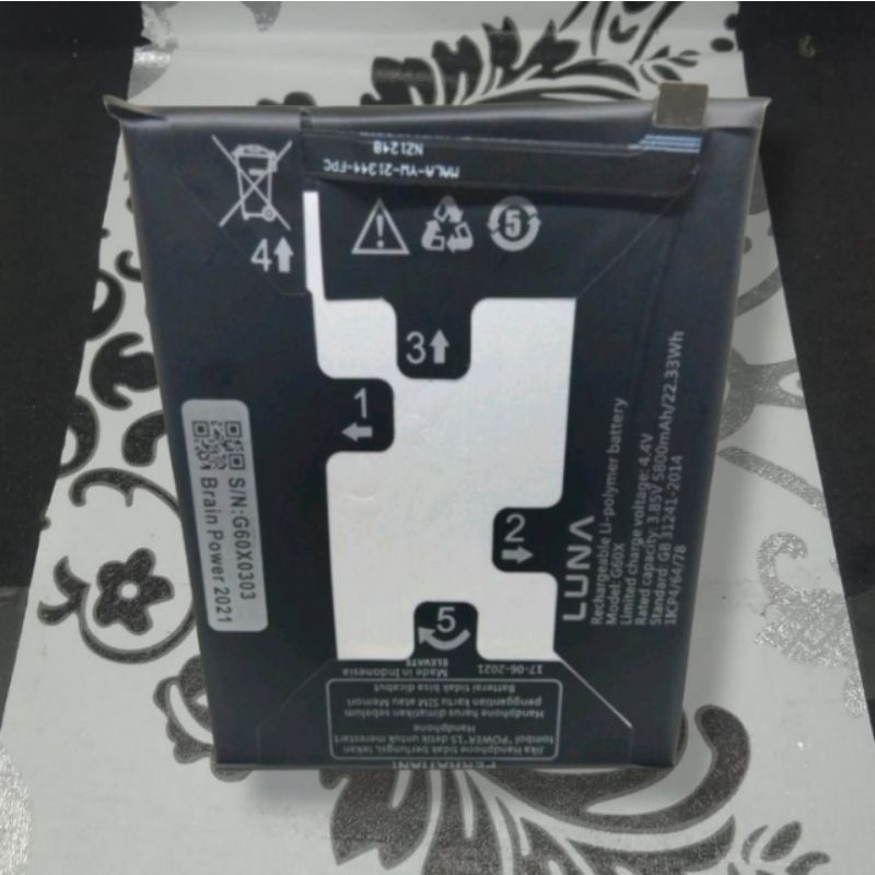 Batrai Luna X prime G60x Batre Luna Model G 60X Baterai Xprime Ram 4/64 Original Battery