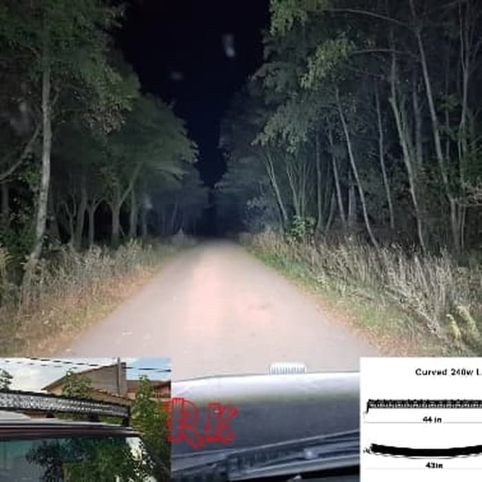 LAMPU TEMBAK OFFROAD BAR SUPER BRIGHT LAMPU SOROT BAR LED 240 WATT