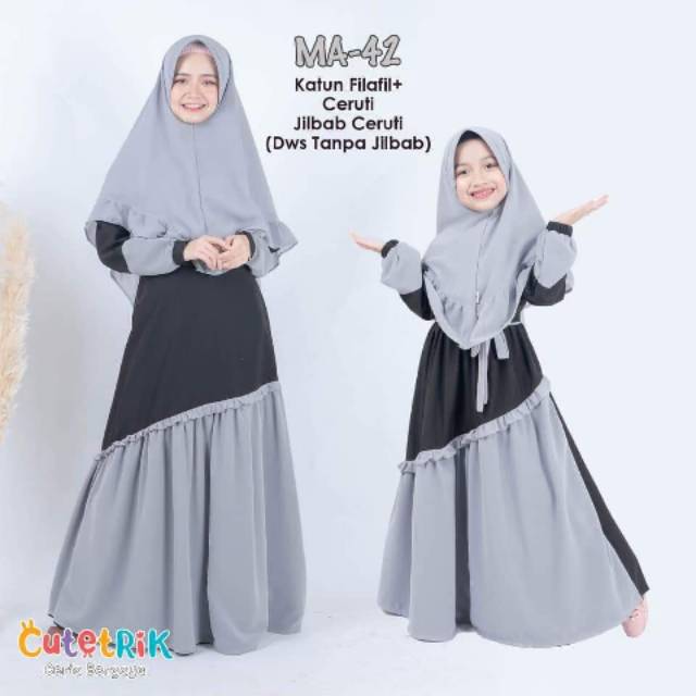 GAMIS COUPLE IBU ANAK CUTETRIK || FASHION MUSLIM IBU ANAK TERLARIS