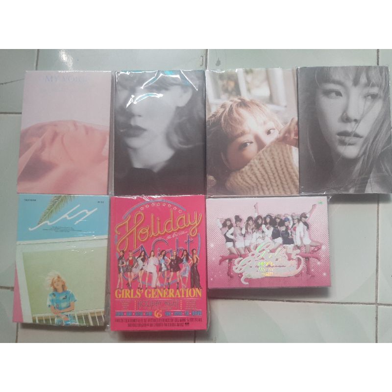 ALBUM ONLY TAEYEON SNSD & SNSD GIRLS GENERATION MY VOICE WHY PURPOSE REPACKAGED HOLIDAY AND POSTCARD