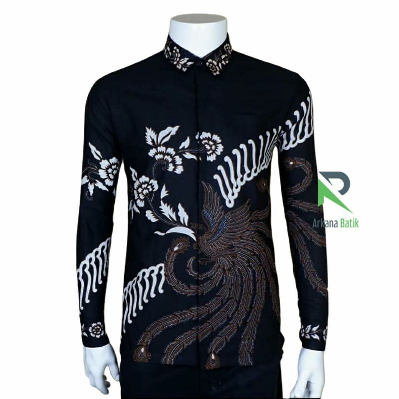 BATIK SLIMFIT Arkana Special Premium Kemeja Baju Pria Lengan Panjang Motif Modern Slim Fit