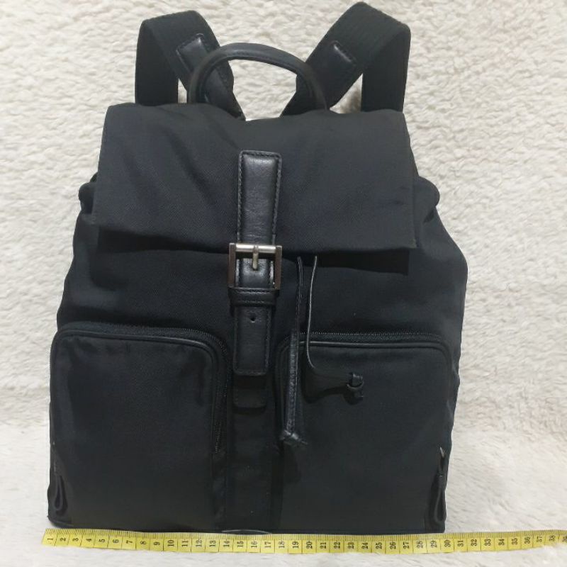 Tas Ransel Second / Preloved / COACH Backpack Serut Hitam / Bekas.