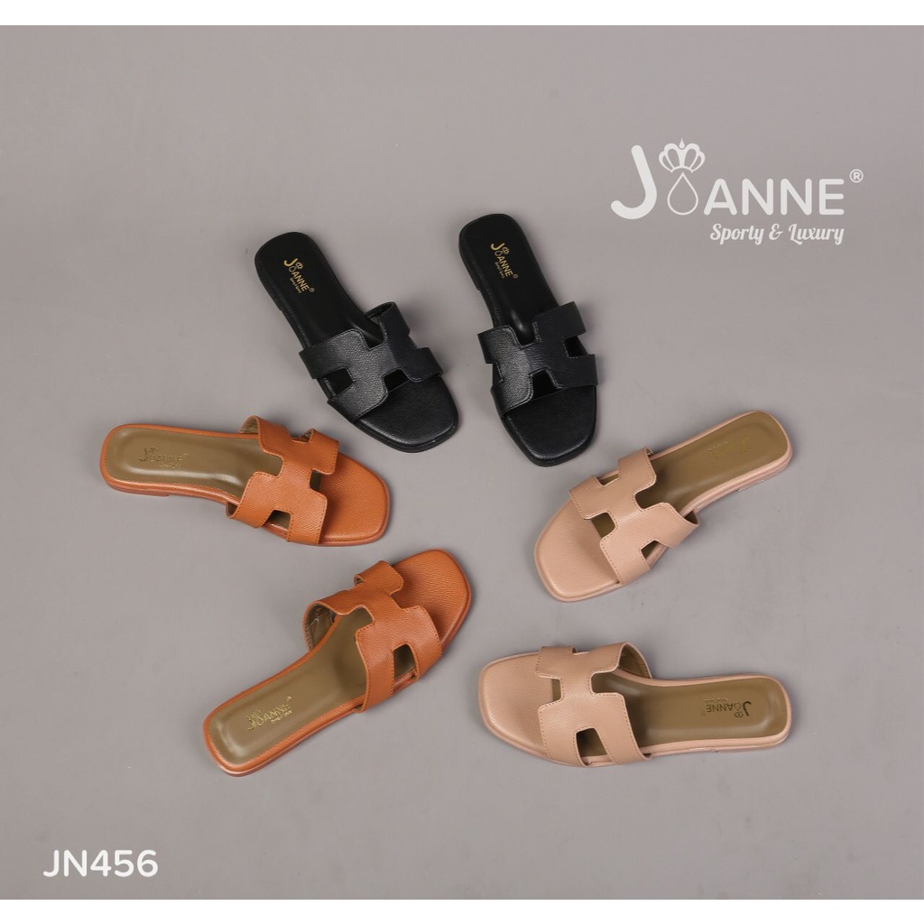 JOANNE SEPATU WANITA SLIDE SLIPPER SANDALS #JN456 ORIGINAL
