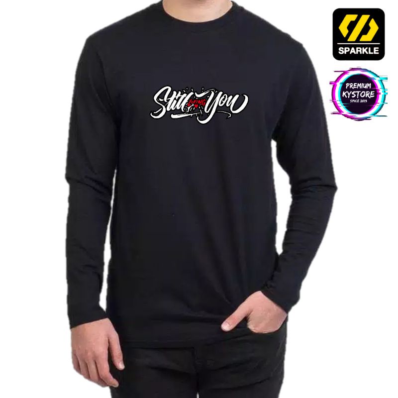 Cuci gudang Kaos distro sparkle lengan panjang combad 30s - kystore