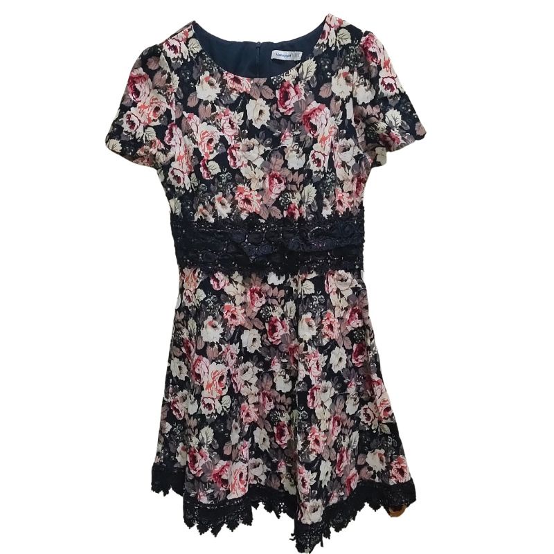 floral dress bunga bunga size S dress anak remaja