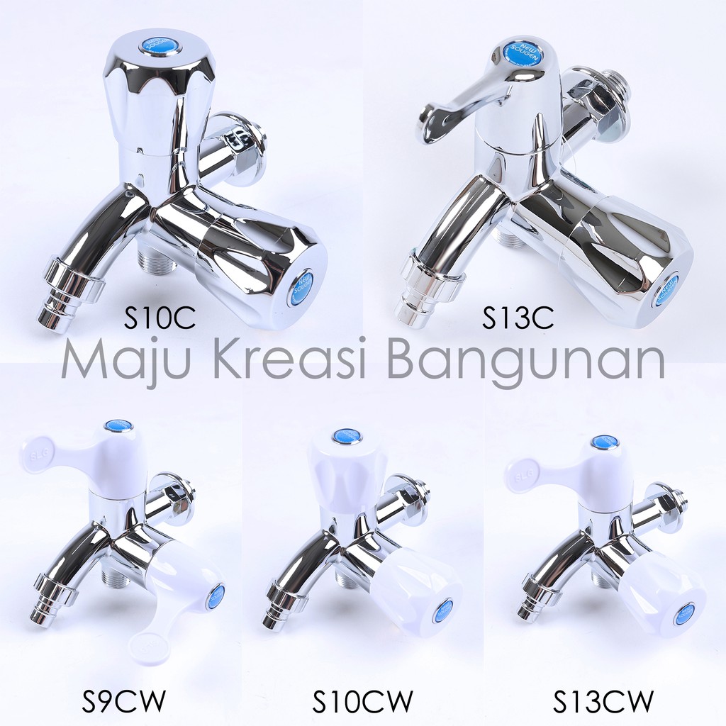 Kran Cabang Shower New Soligen Keran Double PVC Chrome S10C S13C S9CW S10CW S13CW S9 S10 S13 CW