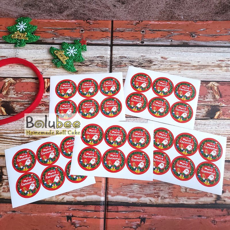 

Stiker Toples Label Natal 30 Pcs Merry Christmas Gift Wrap Hampers