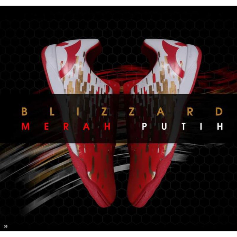 PROMO Sepatu Futsal Ortuseight Blizzard IN SE Red Gold Original