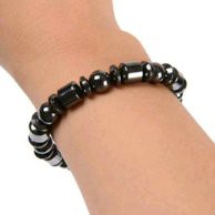 Gelang Loss Bulat Hitam Terapi Batu Magnet Magnetic Kesehatan Gelang Diet