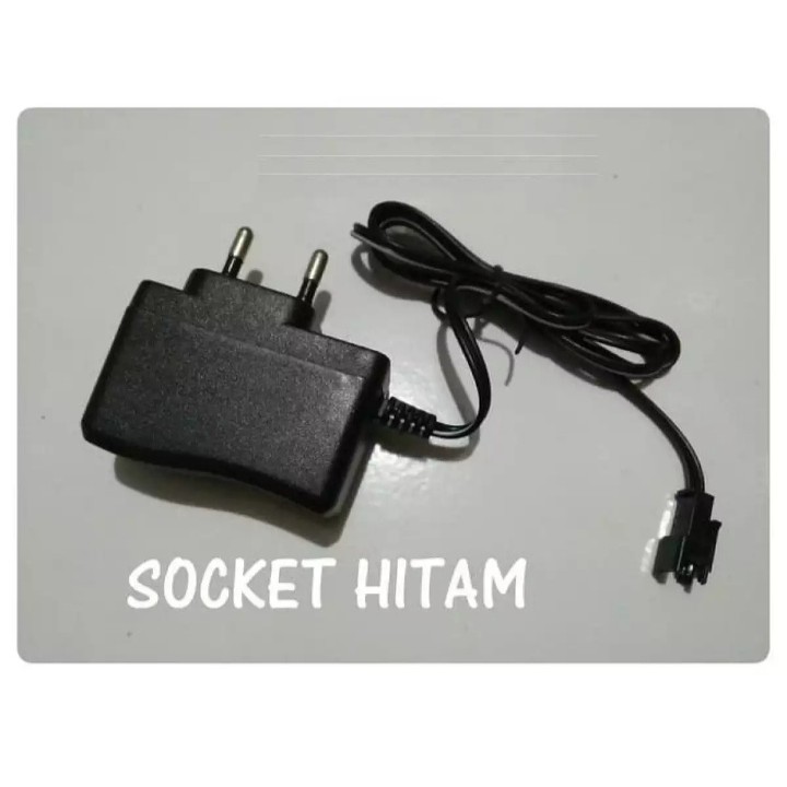 CHARGER MOBIL REMOT SOCKET HITAM_ADAPTOR BATERAI REMOT CONTROL