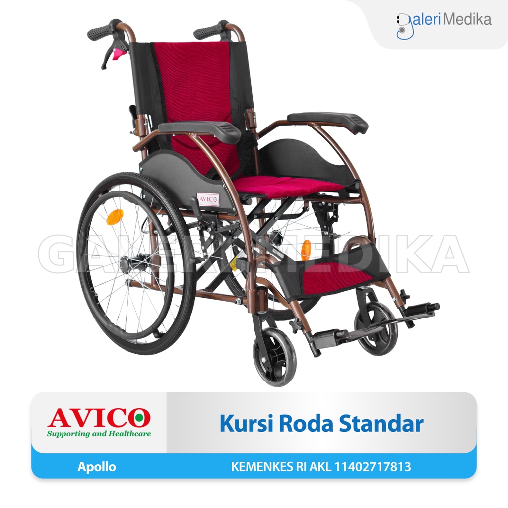 Kursi Roda Avico Apollo - Kursi roda Aluminium Bisa Lipat