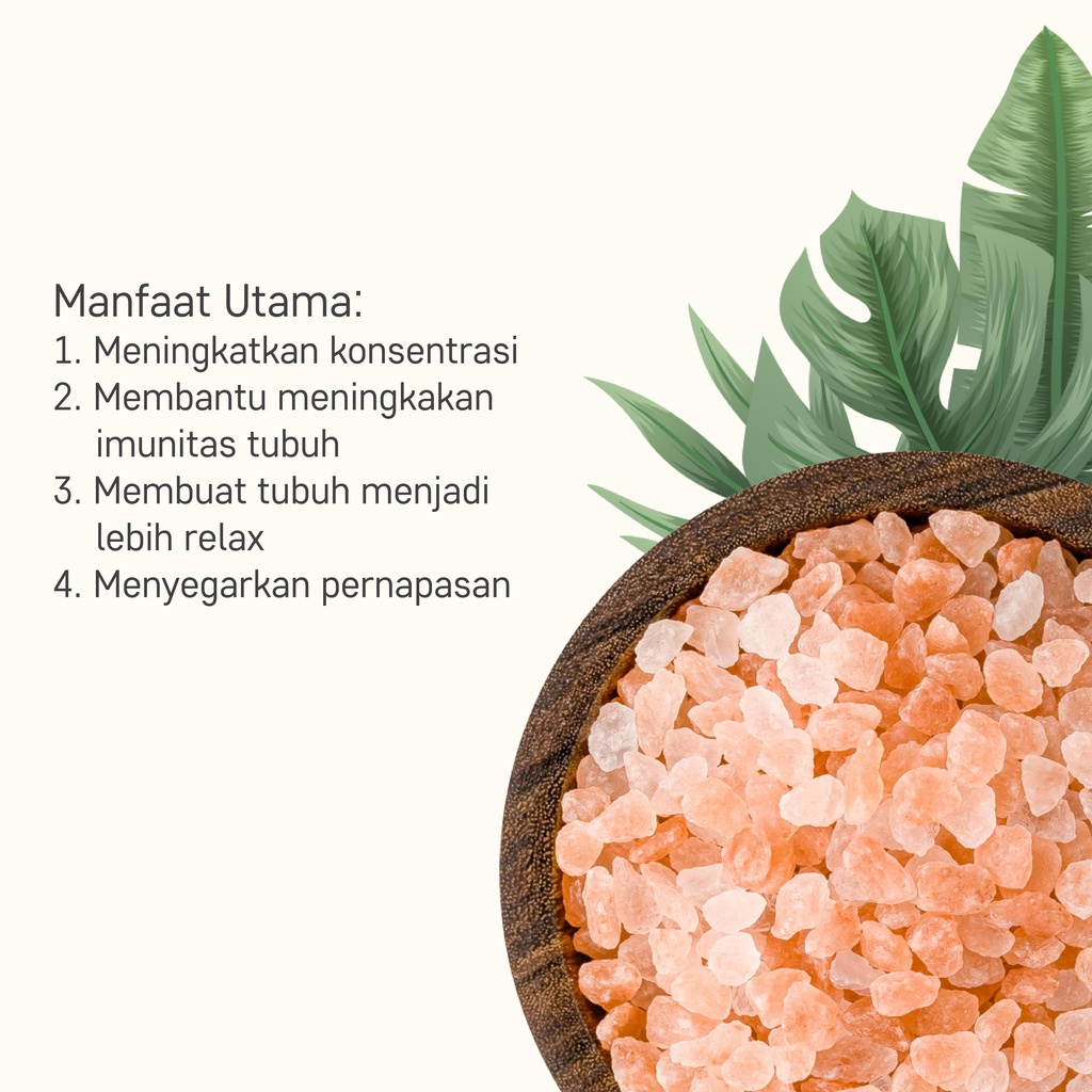 SEJUK Paket Himalayan Salt Crystal Room Refresher Essential OIl